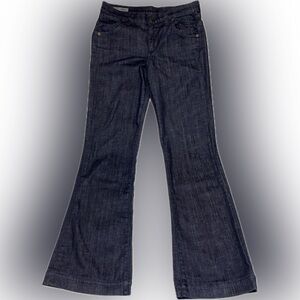 Citizens‎ of Humanity Hutton Wide Leg Denim Jeans Women Sz 26 Dark Wash